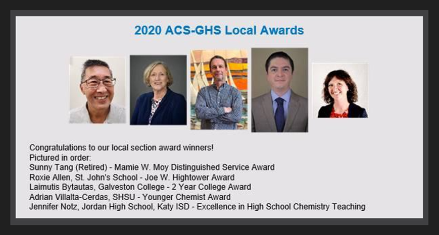 2020 ACS-GHS Awards
